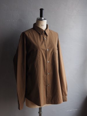画像9: ENDS and MEANS(エンズアンドミーンズ) Aldous Shirts ピーカンブラウン