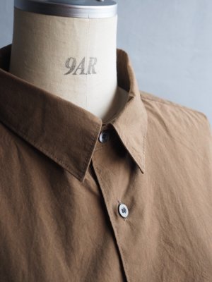 画像11: ENDS and MEANS(エンズアンドミーンズ) Aldous Shirts ピーカンブラウン