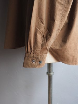 画像15: ENDS and MEANS(エンズアンドミーンズ) Aldous Shirts ピーカンブラウン
