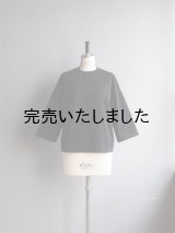 LAMOND(ラモンド) ORGANIC COTTON FOOTBALL TEE-ブラック