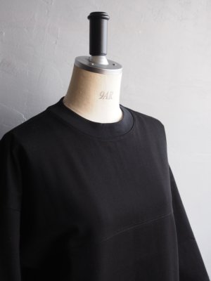 画像7: LAMOND(ラモンド) ORGANIC COTTON FOOTBALL TEE-ブラック
