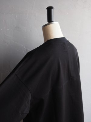 画像16: LAMOND(ラモンド) ORGANIC COTTON FOOTBALL TEE-ブラック