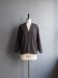 画像1: LAMOND(ラモンド) TWILL TWIST CARDIGAN JACKET-ダークブラウン (1)