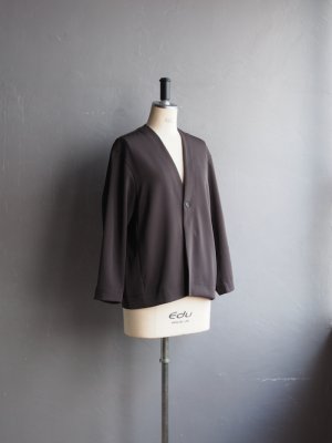 画像5: LAMOND(ラモンド) TWILL TWIST CARDIGAN JACKET-ダークブラウン