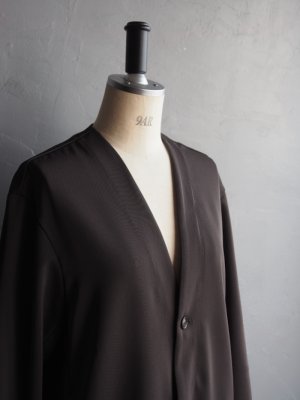 画像7: LAMOND(ラモンド) TWILL TWIST CARDIGAN JACKET-ダークブラウン