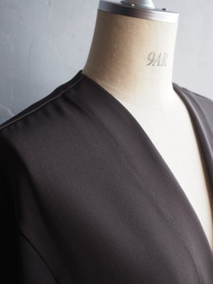 画像8: LAMOND(ラモンド) TWILL TWIST CARDIGAN JACKET-ダークブラウン