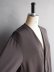 画像9: LAMOND(ラモンド) TWILL TWIST CARDIGAN JACKET-ダークブラウン