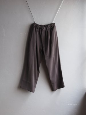 画像1: LAMOND(ラモンド) TWILL TWIST CENTER SEM PANTS-ダークブラウン
