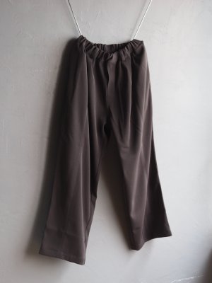 画像2: LAMOND(ラモンド) TWILL TWIST CENTER SEM PANTS-ダークブラウン
