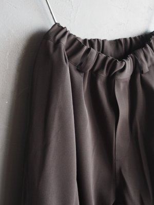 画像4: LAMOND(ラモンド) TWILL TWIST CENTER SEM PANTS-ダークブラウン
