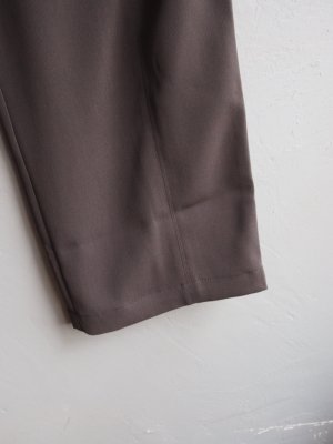 画像6: LAMOND(ラモンド) TWILL TWIST CENTER SEM PANTS-ダークブラウン