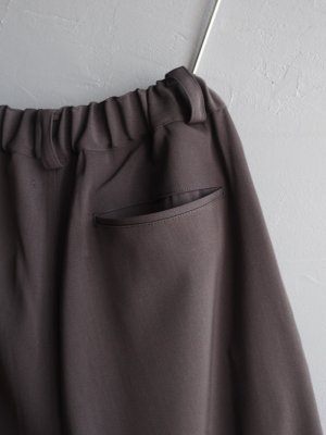 画像12: LAMOND(ラモンド) TWILL TWIST CENTER SEM PANTS-ダークブラウン