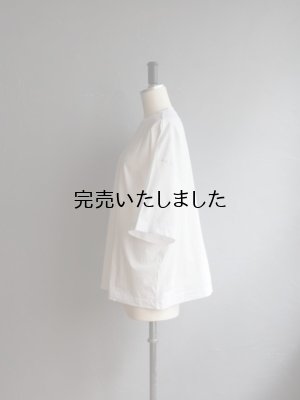 画像5: jujudhau(ズーズーダウ) WIDE RIB-T-ワイドリブTシャツ ホワイト