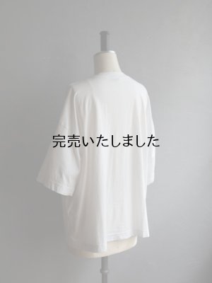 画像16: jujudhau(ズーズーダウ) WIDE RIB-T-ワイドリブTシャツ ホワイト