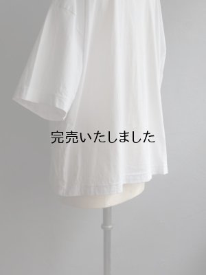 画像19: jujudhau(ズーズーダウ) WIDE RIB-T-ワイドリブTシャツ ホワイト