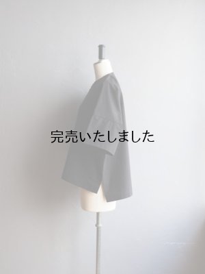 画像2: DUI JUJUDHAU(デュイ ズーズーダウ) BOX SHIRTSボックスシャツ- リネンコットンブラック