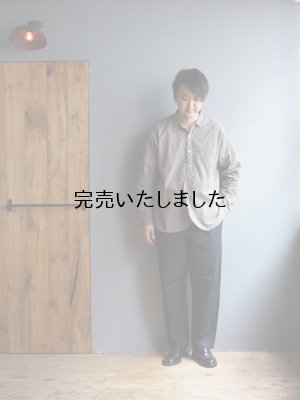 画像22: Still By Hand(スティルバイハンド) コットンダックワイドテーパードパンツ ブラックネイビー