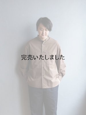 画像4: Still By Hand(スティルバイハンド) ミニカラーコットンシャツ ブラウン