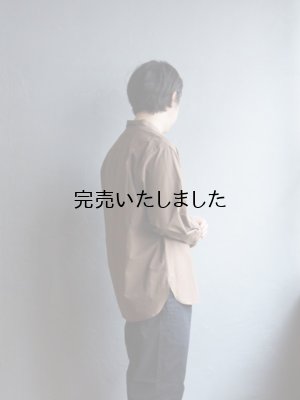 画像5: Still By Hand(スティルバイハンド) ミニカラーコットンシャツ ブラウン