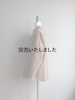 画像8: Still By Hand(スティルバイハンド) ミニカラーコットンシャツ ブラウン