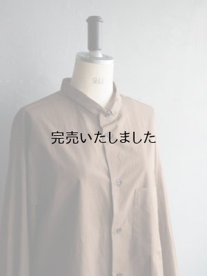 画像11: Still By Hand(スティルバイハンド) ミニカラーコットンシャツ ブラウン