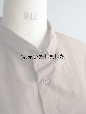 画像12: Still By Hand(スティルバイハンド) ミニカラーコットンシャツ ブラウン