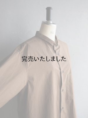 画像13: Still By Hand(スティルバイハンド) ミニカラーコットンシャツ ブラウン