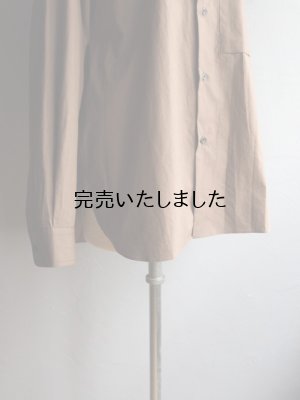 画像14: Still By Hand(スティルバイハンド) ミニカラーコットンシャツ ブラウン