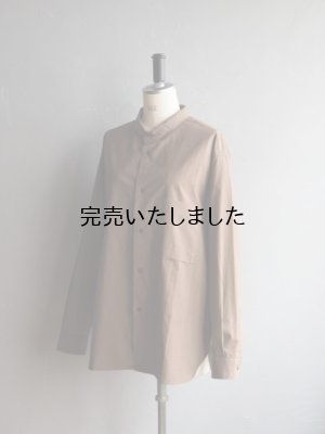 画像16: Still By Hand(スティルバイハンド) ミニカラーコットンシャツ ブラウン