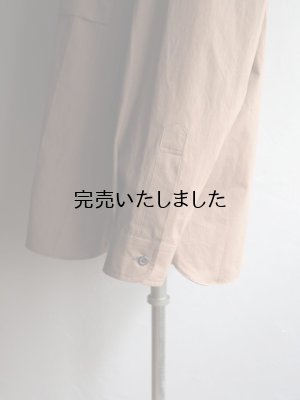 画像17: Still By Hand(スティルバイハンド) ミニカラーコットンシャツ ブラウン