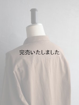 画像21: Still By Hand(スティルバイハンド) ミニカラーコットンシャツ ブラウン