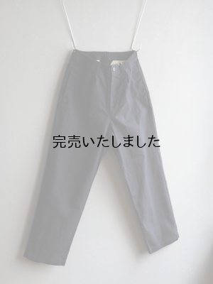 画像8: Still By Hand(スティルバイハンド) コットンダックワイドテーパードパンツ ブラックネイビー