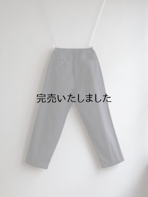 画像15: Still By Hand(スティルバイハンド) コットンダックワイドテーパードパンツ ブラックネイビー