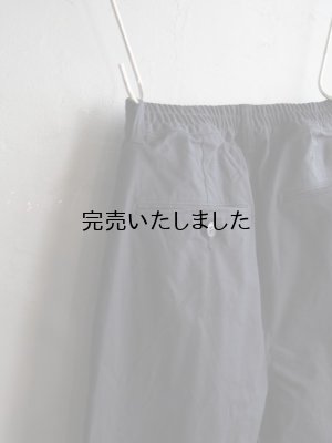 画像19: Still By Hand(スティルバイハンド) コットンダックワイドテーパードパンツ ブラックネイビー