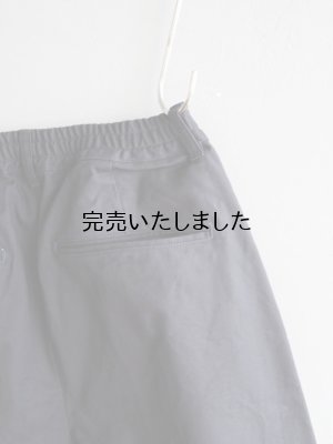 画像20: Still By Hand(スティルバイハンド) コットンダックワイドテーパードパンツ ブラックネイビー