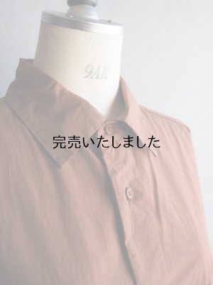 画像11: Still By Hand(スティルバイハンド) 製品染めオーバーサイズレギュラーカラーシャツ ブリック