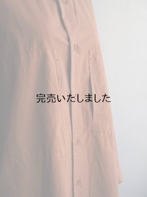 画像13: Still By Hand(スティルバイハンド) 製品染めオーバーサイズレギュラーカラーシャツ ブリック