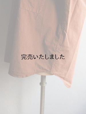 画像19: Still By Hand(スティルバイハンド) 製品染めオーバーサイズレギュラーカラーシャツ ブリック