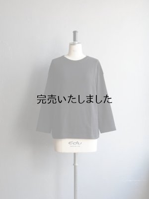 画像4: Gicipi(ジチピ) PINGUINO - クルーネックリラックスフィット 9分袖カットソー(メンズ)-ブラック