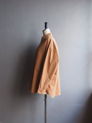 画像5: Still By Hand(スティルバイハンド) 製品染めオーバーサイズシャツ ペールオレンジ