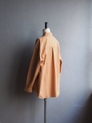 画像7: Still By Hand(スティルバイハンド) 製品染めオーバーサイズシャツ ペールオレンジ