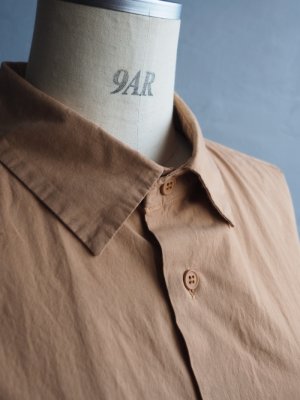 画像11: Still By Hand(スティルバイハンド) 製品染めオーバーサイズシャツ ペールオレンジ