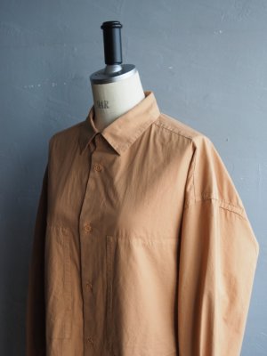 画像15: Still By Hand(スティルバイハンド) 製品染めオーバーサイズシャツ ペールオレンジ