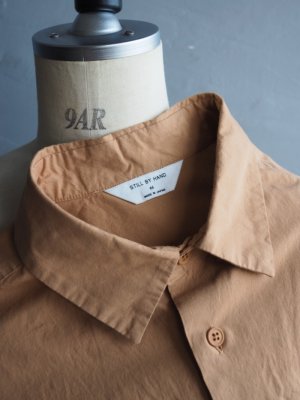 画像22: Still By Hand(スティルバイハンド) 製品染めオーバーサイズシャツ ペールオレンジ