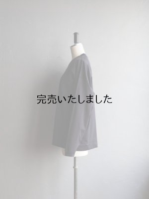 画像8: Still By Hand(スティルバイハンド) フットボールライクロングスリーブTシャツ ブラックネイビー
