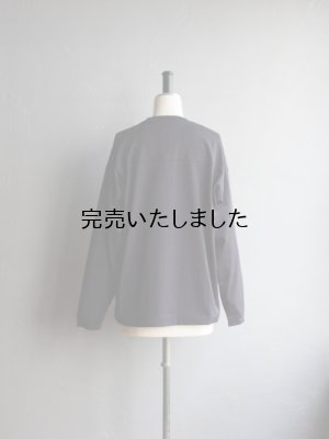 画像9: Still By Hand(スティルバイハンド) フットボールライクロングスリーブTシャツ ブラックネイビー