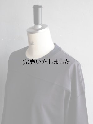 画像15: Still By Hand(スティルバイハンド) フットボールライクロングスリーブTシャツ ブラックネイビー