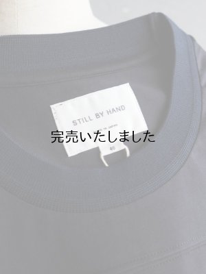 画像22: Still By Hand(スティルバイハンド) フットボールライクロングスリーブTシャツ ブラックネイビー