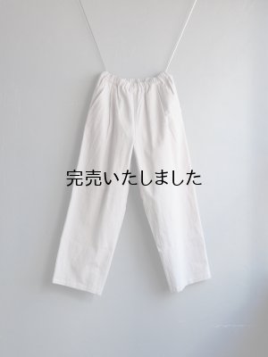 画像1: pub(ピューブ) コットンリネンウェーブ イージーパンツ ライトグレー
