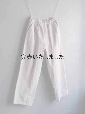 画像2: pub(ピューブ) コットンリネンウェーブ イージーパンツ ライトグレー